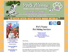 Tablet Screenshot of petsnanny.net